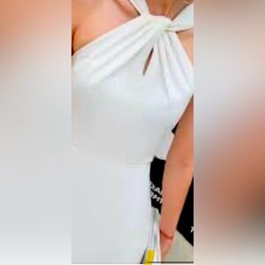 Lulu’s XL (10-12) white fully lined dress